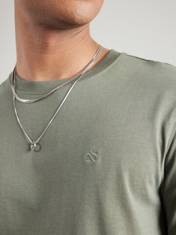 SCOTCH & SODA Футболка 'Seasonal Core' в Зеленый