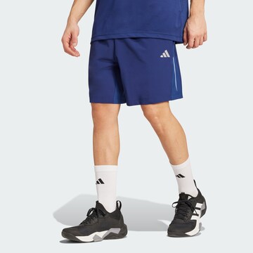 ADIDAS PERFORMANCE Loosefit Sportbroek 'Tech Apparel' in Blauw: voorkant