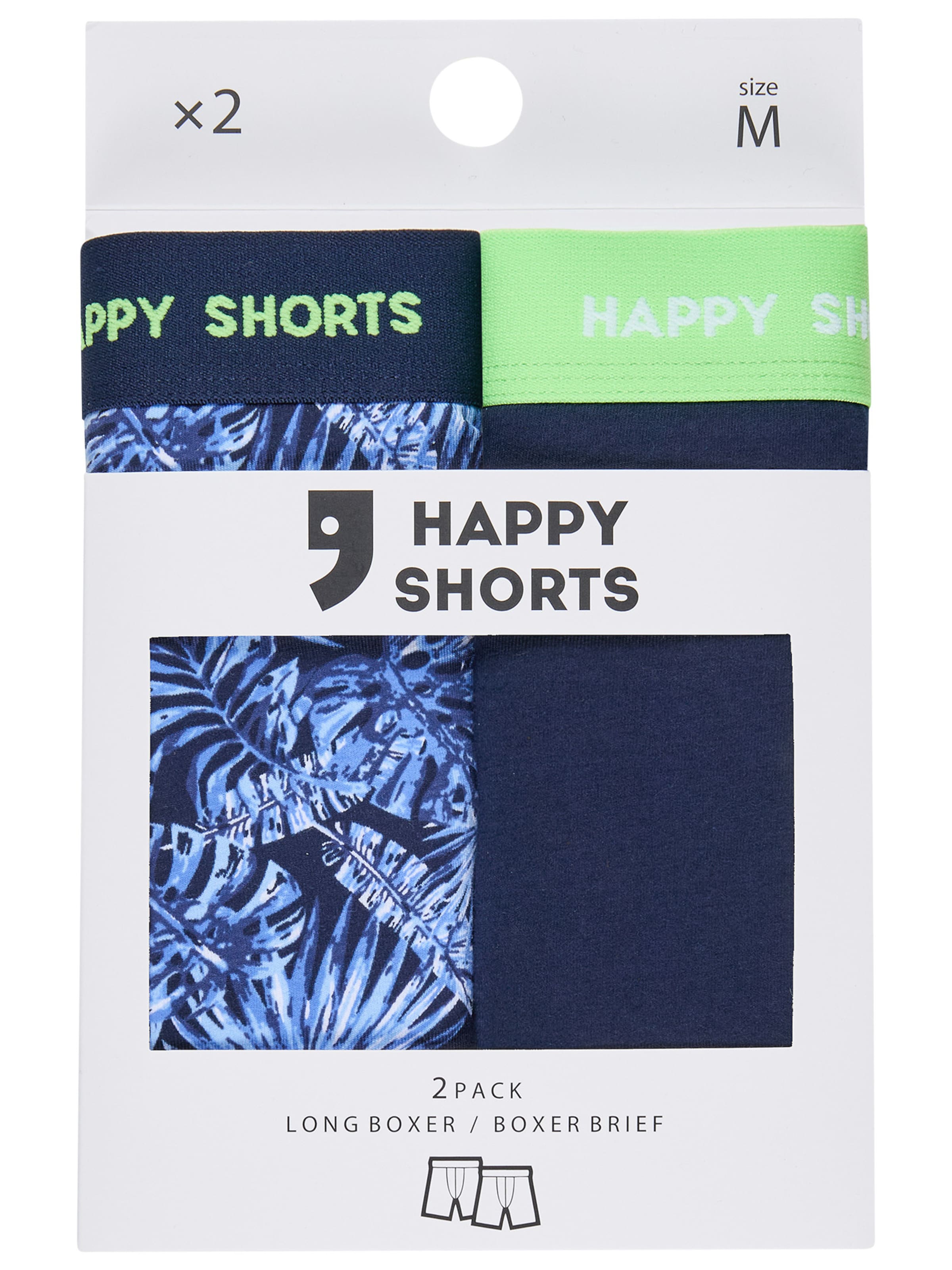 Boxers ' Jersey ' Happy Shorts en bleu