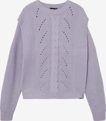 Pull-over 'Oshinni' NAME IT en violet : devant