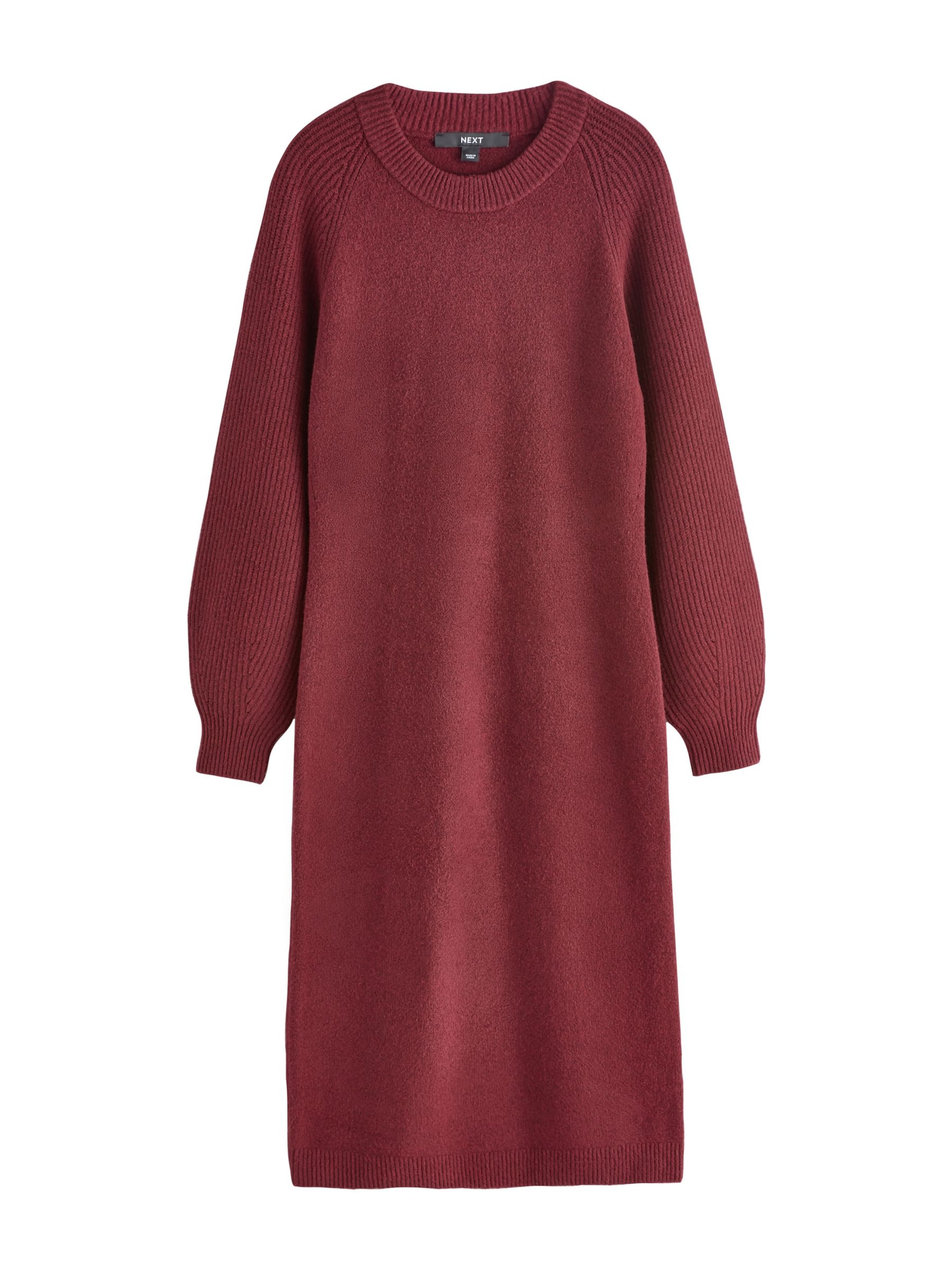 Next Kootud kleit, värv punane: eest vaates