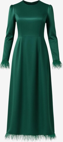 Abito da sera 'Feather Grace' di fashionshowcase in verde: frontale