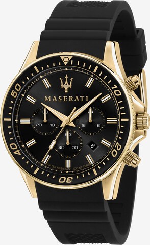 Maserati Analog Watch 'Sfida' in Black: front