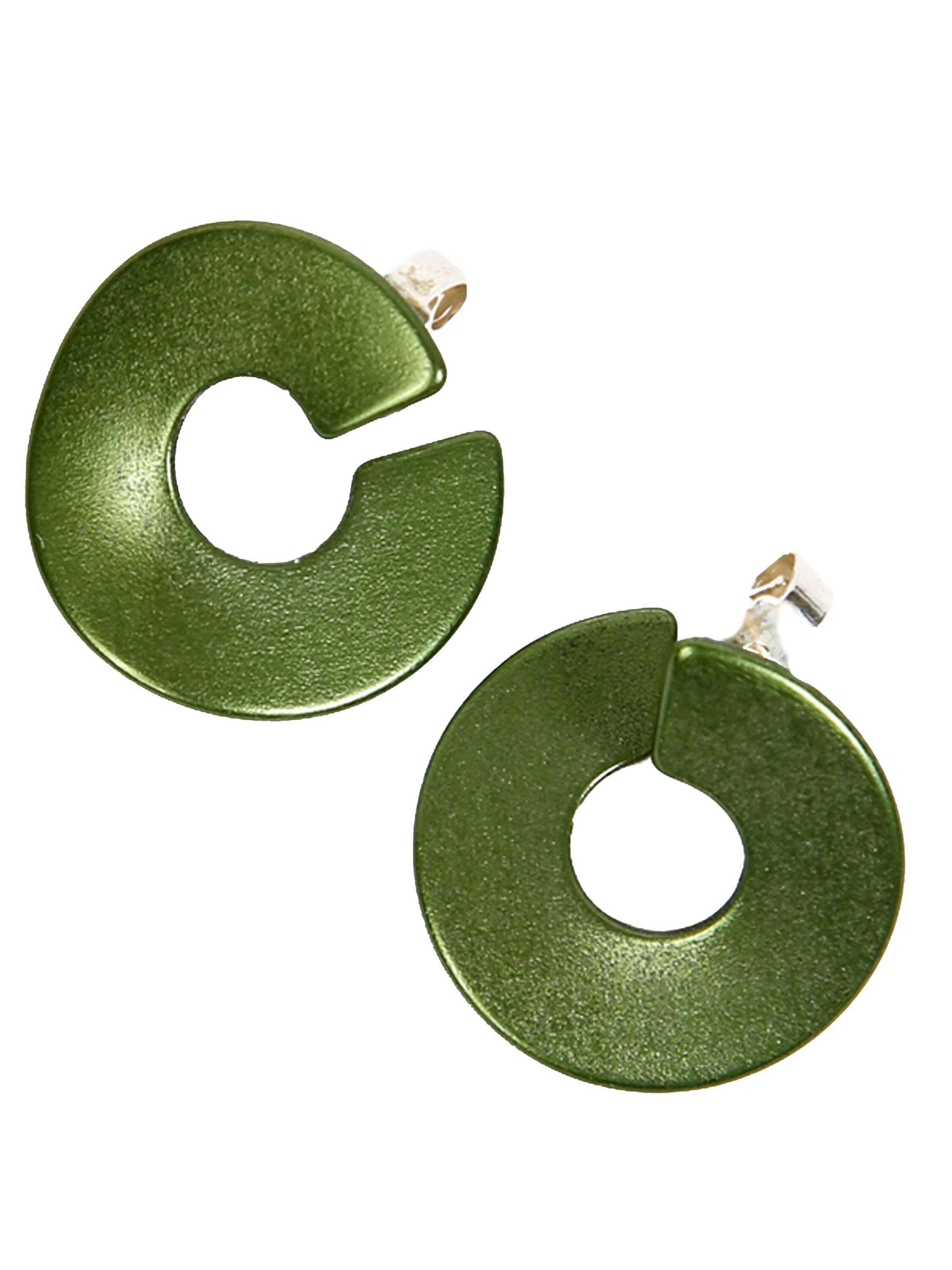 DeMarie Earrings in Green: front