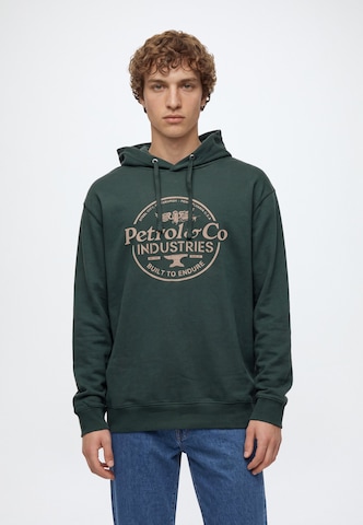 Sweat-shirt Petrol Industries en vert : devant