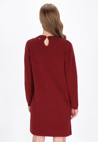 DreiMaster Klassik Gebreide jurk in Rood