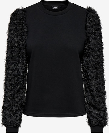 ONLYSweater majica 'ONLLAVIN' - crna boja: prednji dio