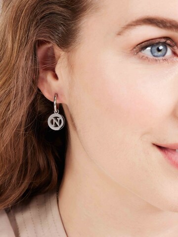 Boucles d'oreilles Lucardi en argent : devant