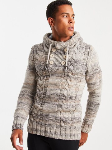 Leif Nelson Pullover in Beige: Vorderseite
