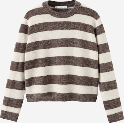 MANGO Pulover 'ARBOL' u smeđa melange / bijela, Pregled proizvoda