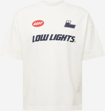 Low Lights Studios T-shirt 'Rally' i beige: framsida