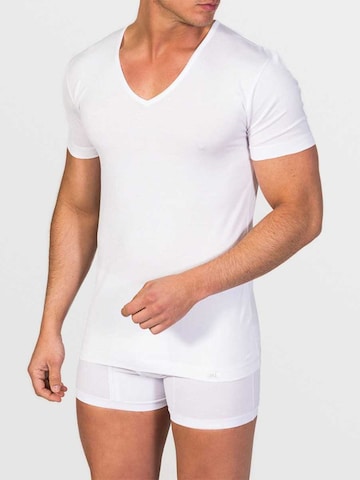 zd ZERO DEFECTS Podkoszulka '100% Mercerized cotton Windsor' w kolorze biały: przód