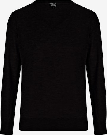 Pull-over CASH-MERE.CH en noir : devant