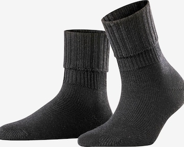 FALKE Socken 'Striggings Rib' in Schwarz: Vorderseite