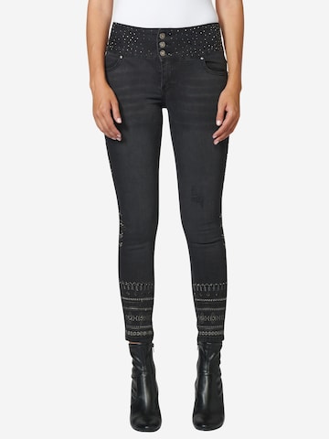 KOROSHI Skinny Jeans i grå: forside