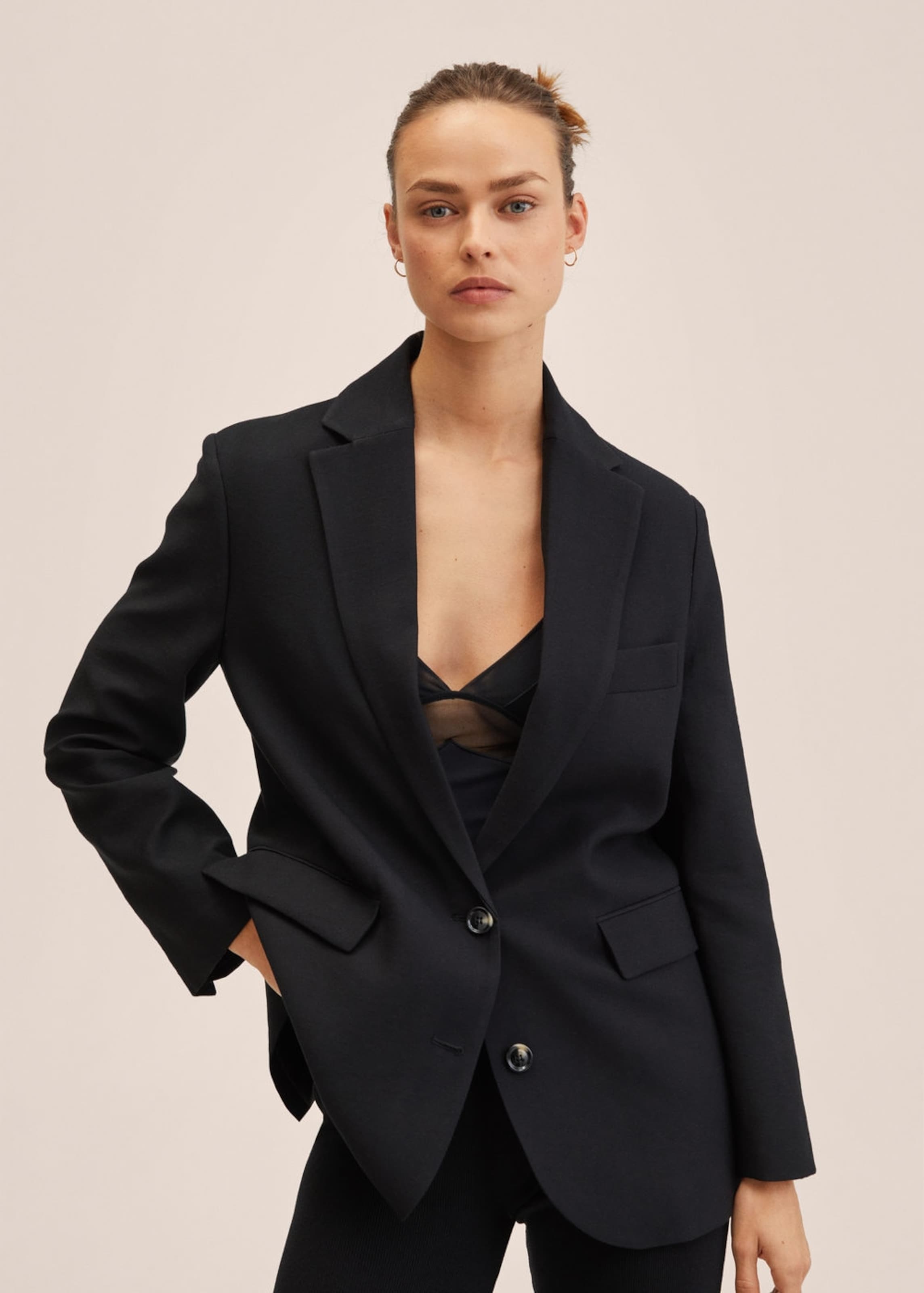 Mango blazer cheap black