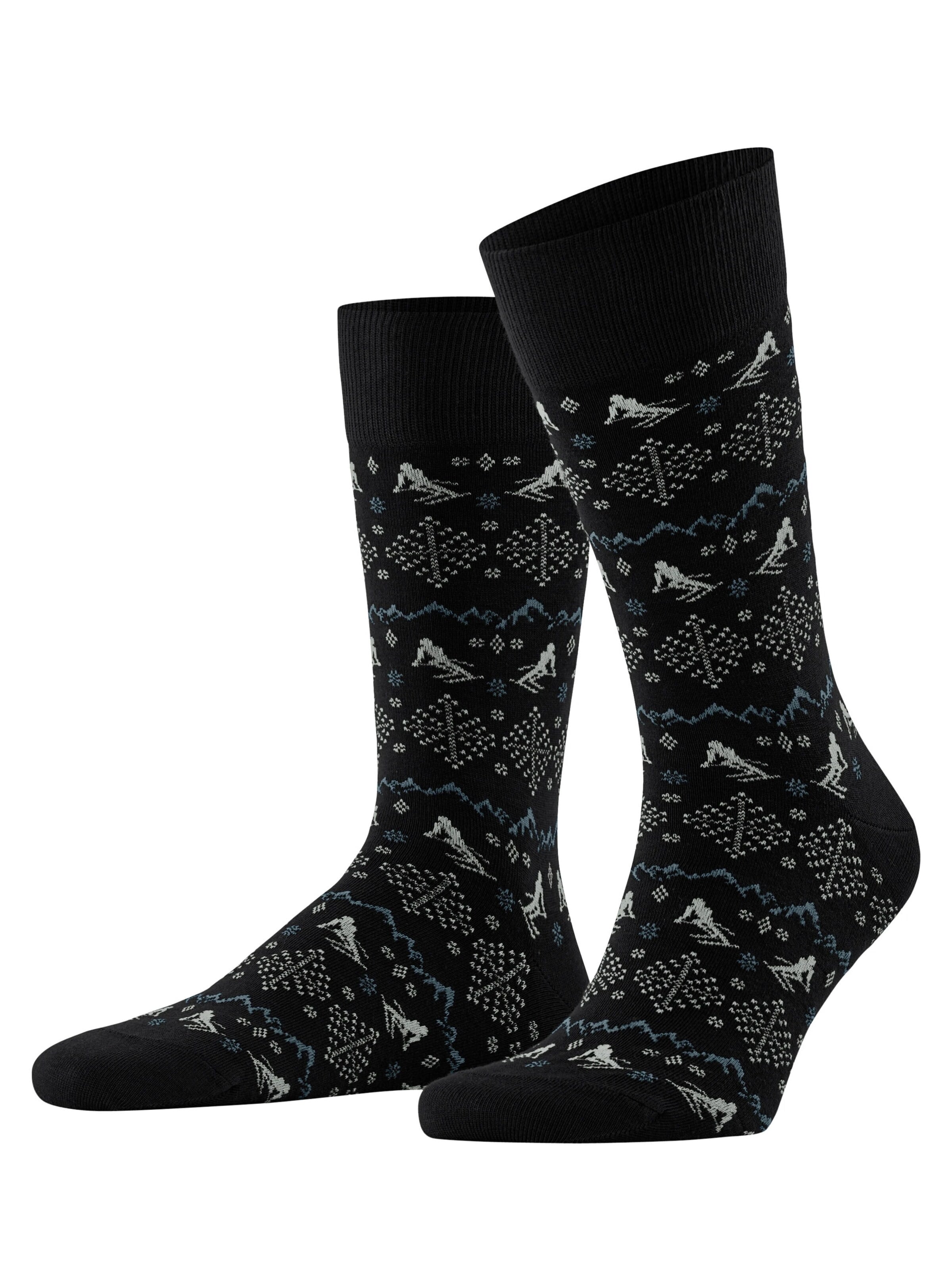 FALKE Socken 'Ski Slope SO'‌‌‌‌‌‌‌ in Schwarz: Vorderseite
