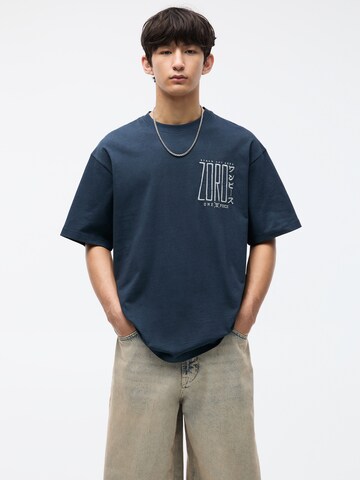 Pull&Bear T-Shirt in Blau