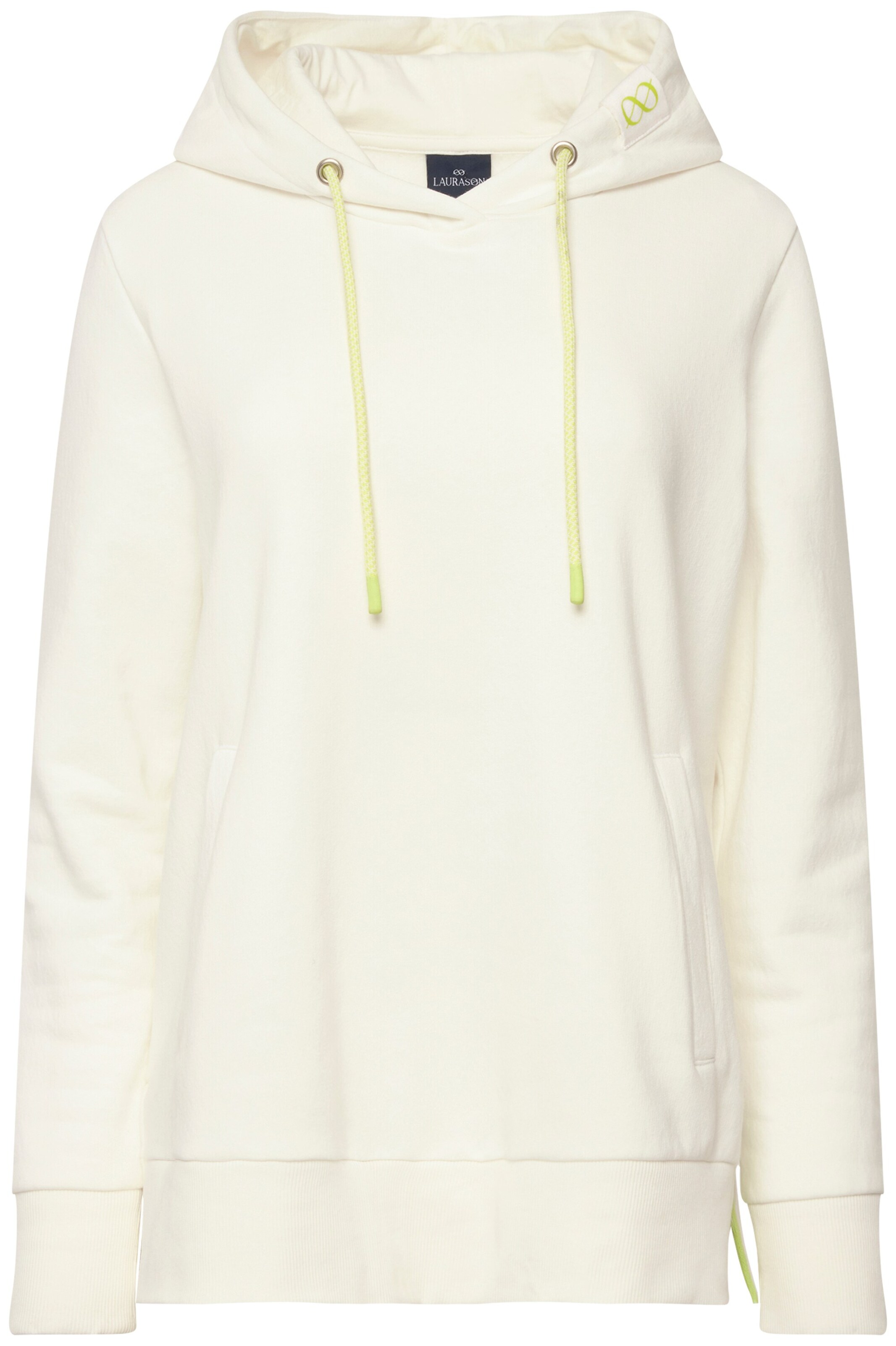 LAURASØN Sweatshirt in Wit: voorkant