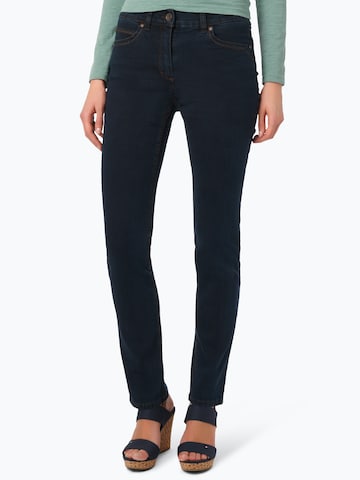 Anna Montana Slimfit Jeans 'Angelika' in Blauw: voorkant