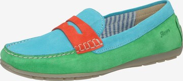 SIOUX Mocassins in Blauw: voorkant