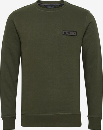 11 Project Sweatshirt 'SIBO' in Groen: voorkant