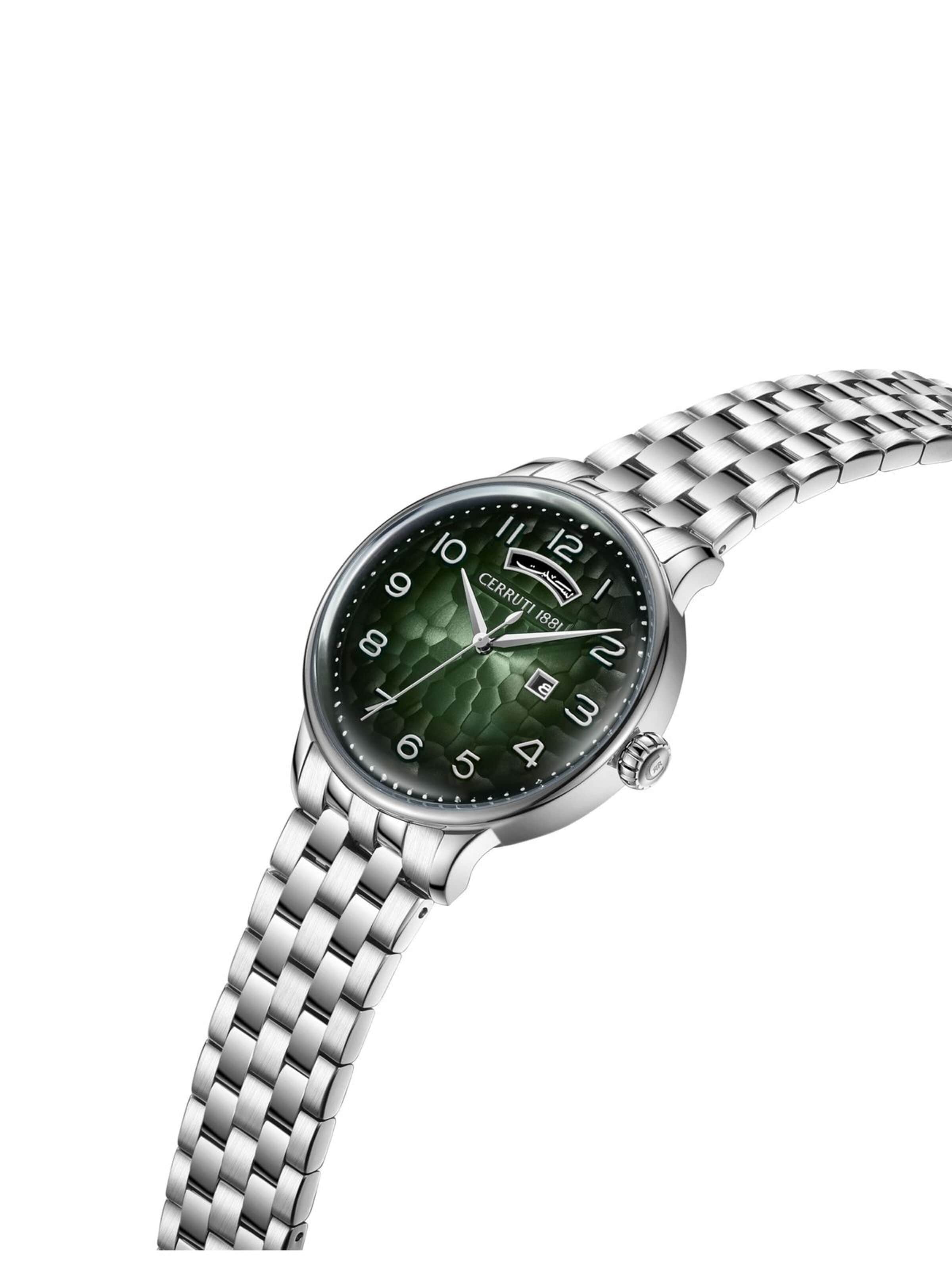 CERRUTI 1881 Analoguhr 'Date watch Dervio'‌‌‌‌ in Silber