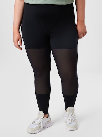 Reebok Skinny Leggings 'Cardi B' in Zwart: voorkant