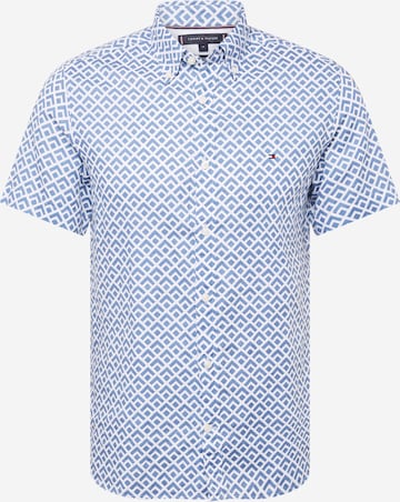 TOMMY HILFIGER - Regular Fit Camisa em azul: frente