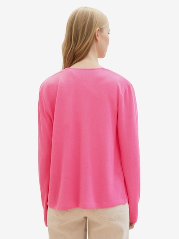 TOM TAILOR Knit cardigan in Pink