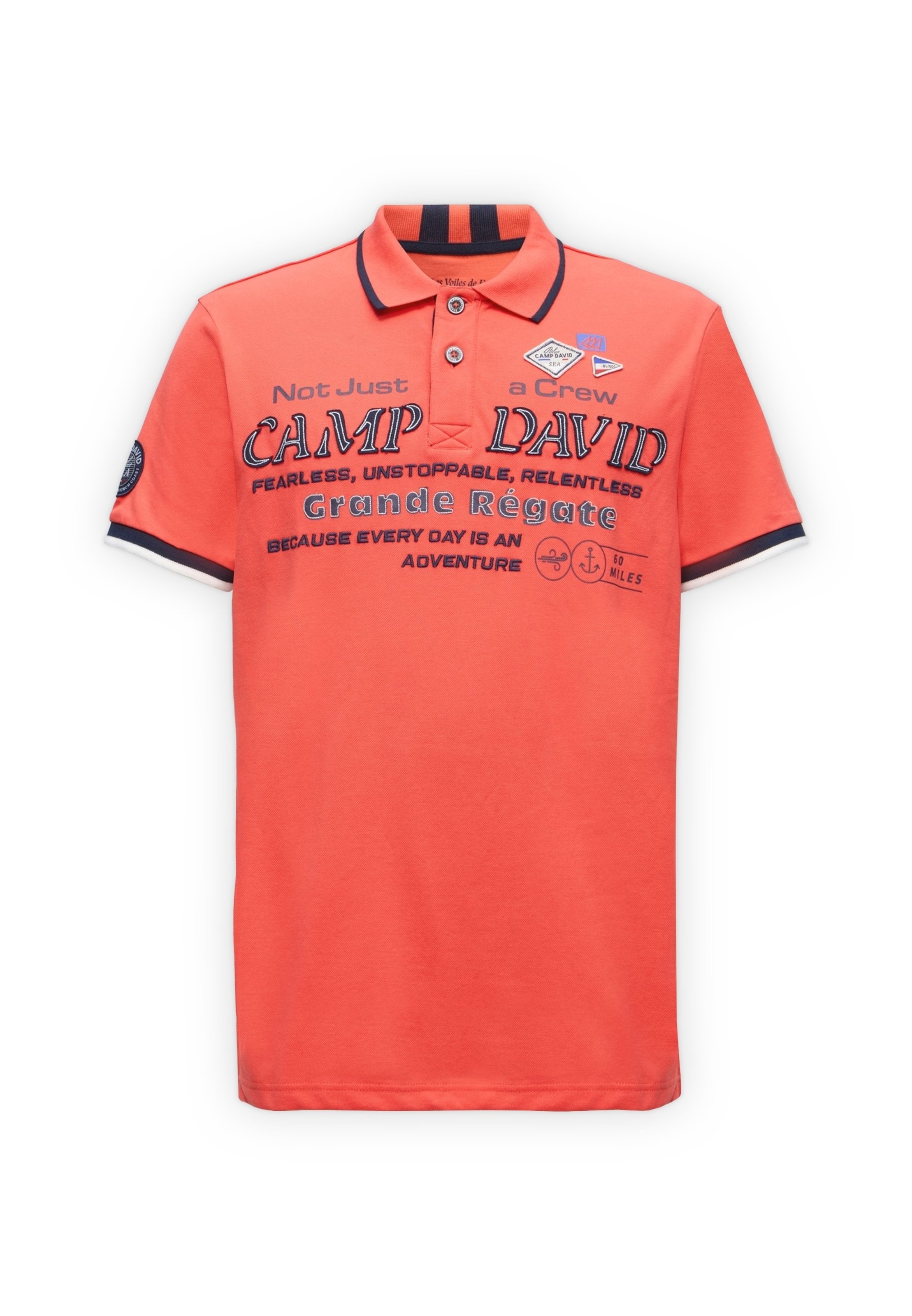 CAMP DAVID - Camiseta 'French Coast I' en rojo: frente