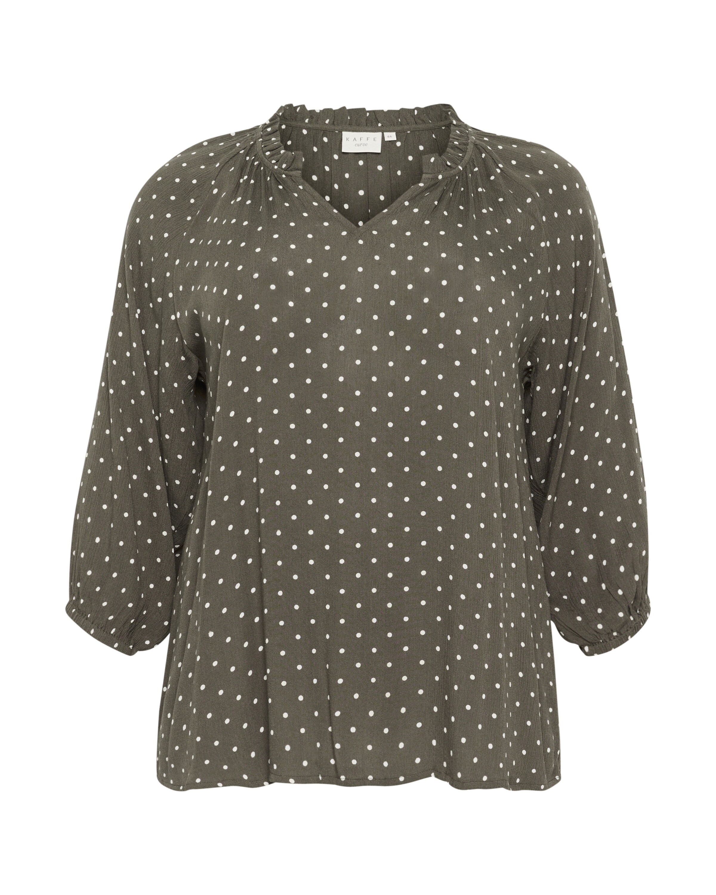 KAFFE CURVE Blouse 'betty' in Green: front