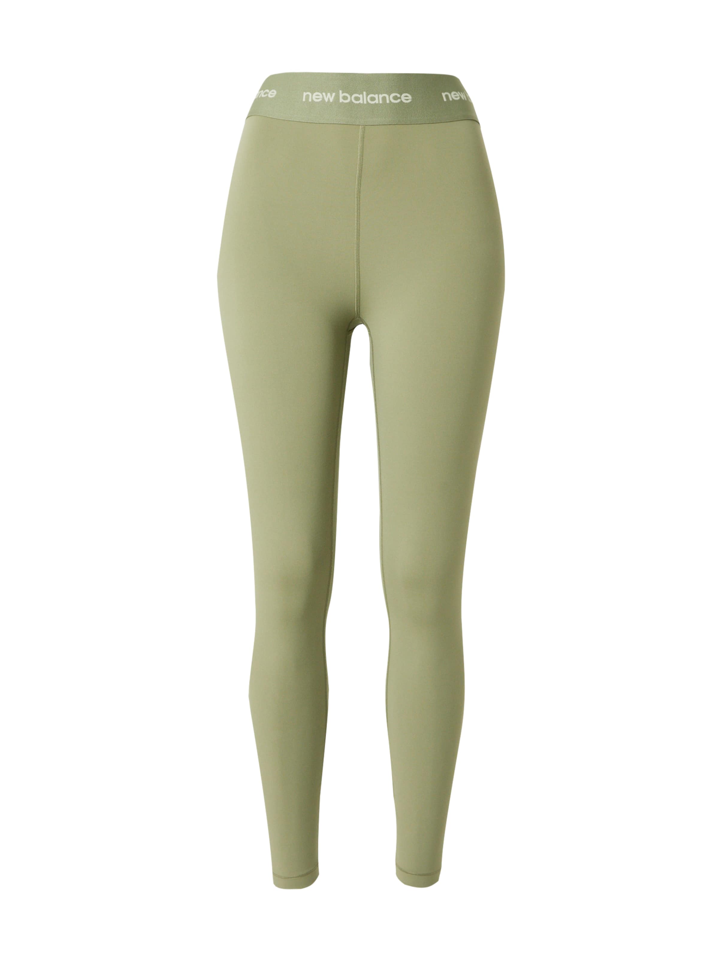 new balance Skinny Sportbroek 'Sleek 25' in Groen: voorkant