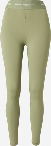 Skinny Pantalon de sport 'Sleek 25' new balance en vert : devant