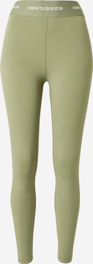 new balance Pantalon de sport 'Sleek 25' en vert pastel / blanc, Vue avec produit