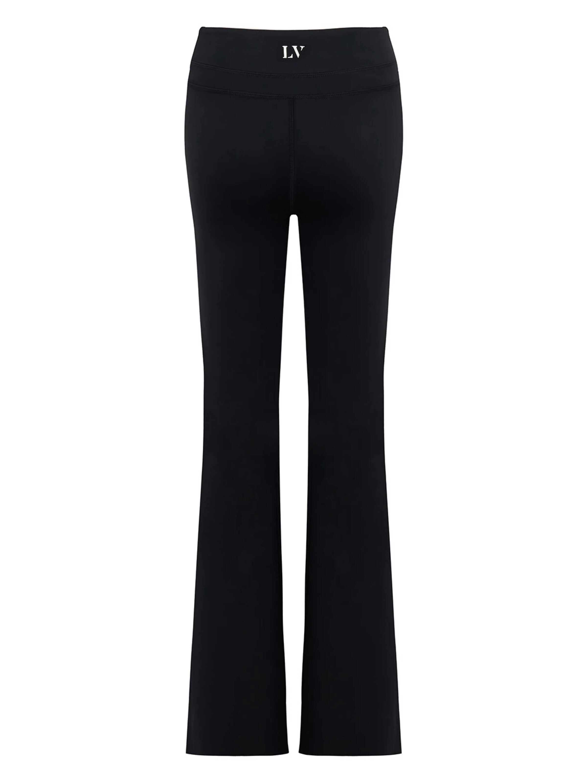 La V Flared Sportbroek 'Flared sportlegging Faye' in Zwart