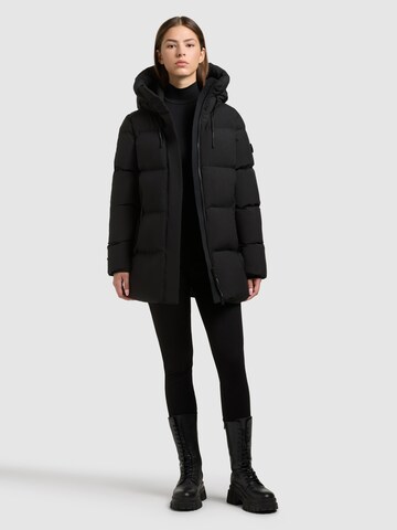 Veste d’hiver 'Drown Matt' khujo en noir