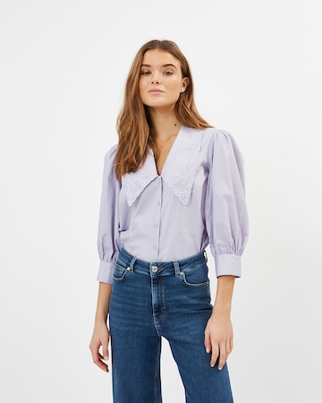 minimum - Blusa 'Betta' em roxo: frente