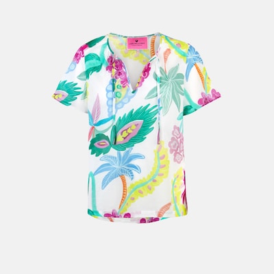 LIEBLINGSSTÜCK Bluse 'Marcellina' in royalblau / smaragd / magenta / weiß, Produktansicht