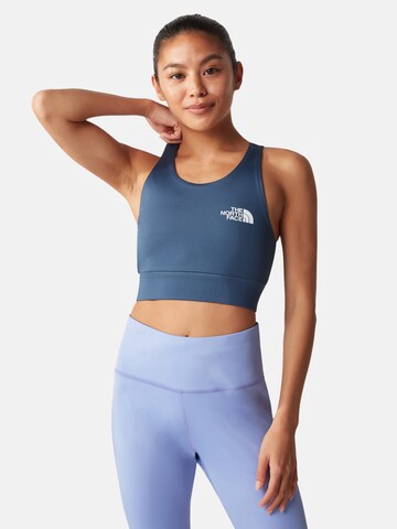 THE NORTH FACE - Soutien Bustier Soutien de desporto em azul: frente