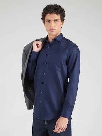 SEIDENSTICKER Klasický střih Společenská košile 'Smart Classics' – modrá: přední strana