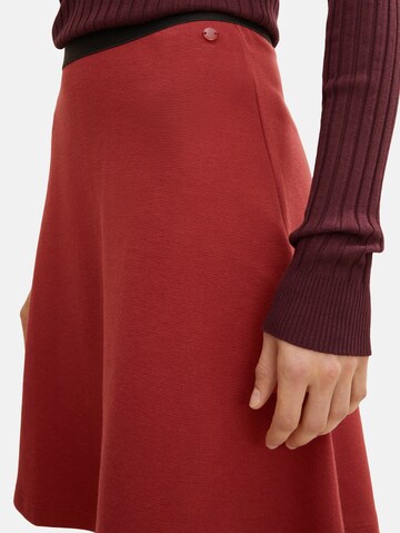 TOM TAILOR Skirt 'Ottoman' in Red