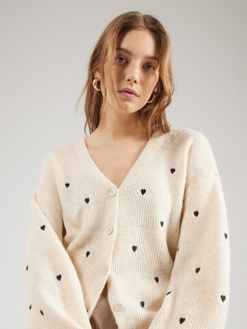 YAS Strickjacke 'YASBOW' in Beige