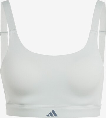 ADIDAS PERFORMANCE High Support Sports Bra 'Tailored Impact Luxe' in Grey: front