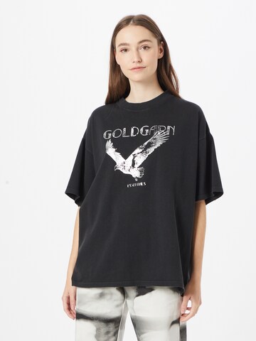 Goldgarn Shirt in Zwart: voorkant