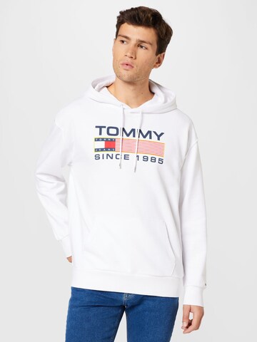 Sweat-shirt Tommy Jeans en blanc : devant