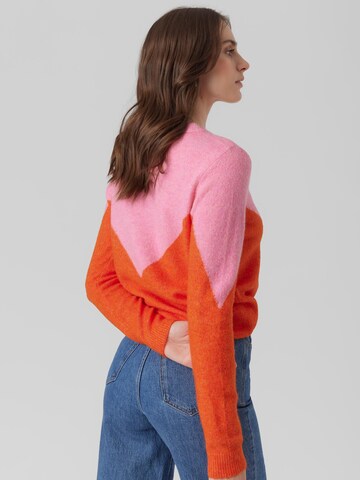 VERO MODA Sweter 'PLAZA' w kolorze pomarańczowy