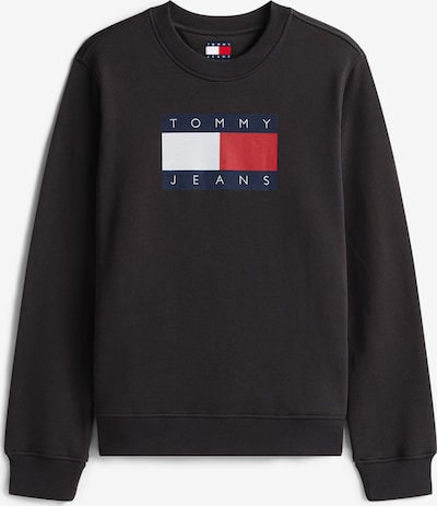 Megztinis be užsegimo iš Tommy Jeans, spalva – tamsiai mėlyna / spanguolių spalva / juoda / balta, Prekių apžvalga