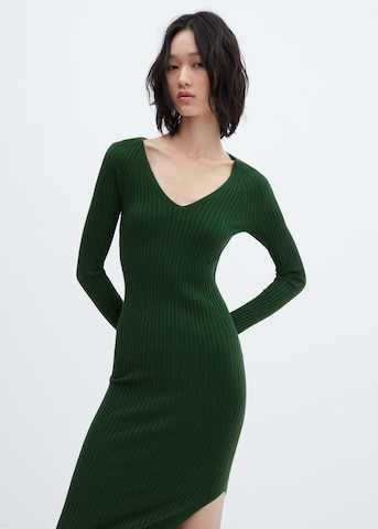 MANGO Sukienka 'Goleta' w kolorze zielony: przód