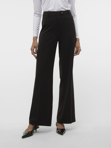 évasé Pantalon VERO MODA en noir : devant